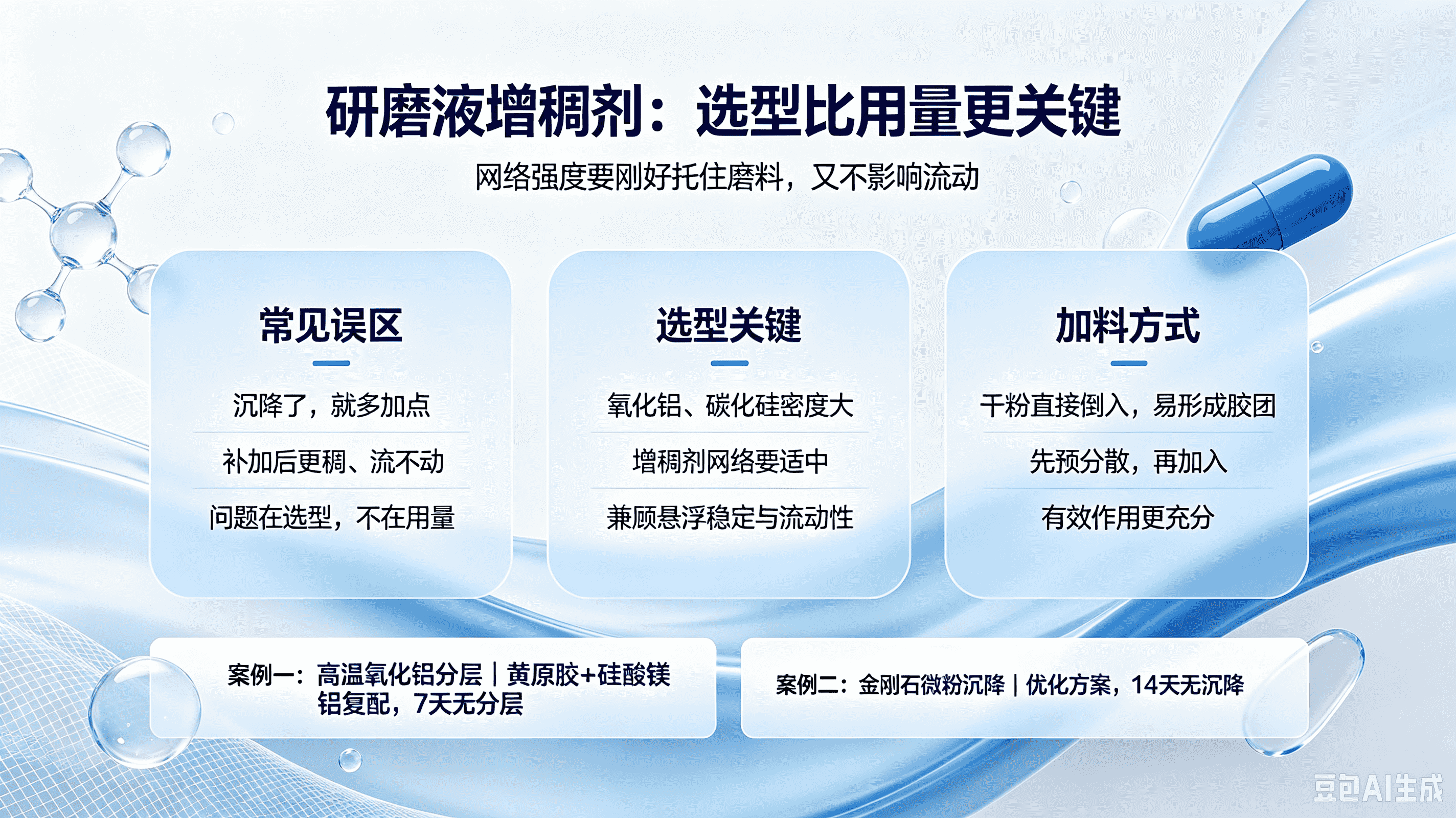 图1：研磨液增稠剂选型